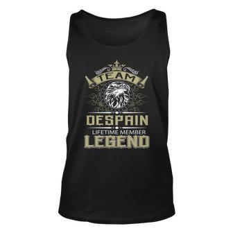 Despain Name Gift Team Despain Lifetime Member Legend V2 Unisex Tank Top - Seseable