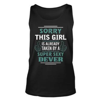 Dever Name Gift This Girl Is Already Taken By A Super Sexy Dever V2 Unisex Tank Top - Seseable