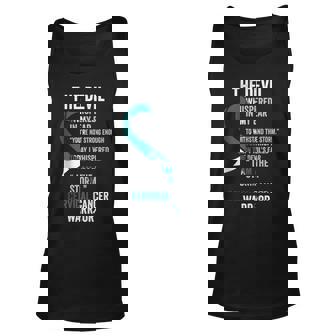 The Devil- Cervical Cancer Awareness Supporter Ribbon Tank Top | Mazezy