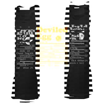 Deviled Egg Nutrition Facts Halloween Thanksgiving Day Tank Top | Mazezy