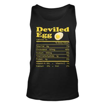 Deviled Egg Nutrition Facts Thanksgiving Food Matching Tank Top | Mazezy