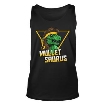 Dinosaur With A Mullet - Funny Redneck Mullet Pride Unisex Tank Top | Mazezy