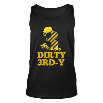 Dirty 3Rd-Y Birthday Party Construction Boy 3Rd Bday Tank Top - Seseable