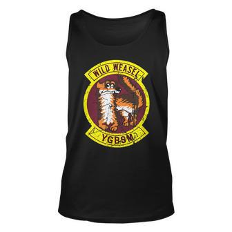 Distressed Air Force Wild Weasel Ygbsm Unisex Tank Top | Mazezy