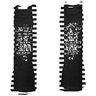Distressed Promoted To Great Grandad Est 2023 Family Unisex Tank Top | Mazezy