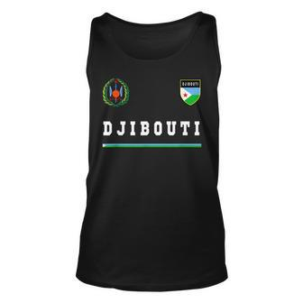 Djibouti SportSoccer Jersey Flag Football Unisex Tank Top | Mazezy
