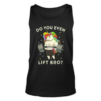 Do You Even Lift Bro Gym Workout Weight Lifting Unicorn 2 Unisex Tank Top - Monsterry CA