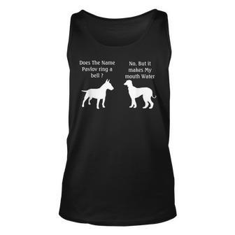 Does The Name Pavlov Ring A Bell Funny Psychology Unisex Tank Top | Mazezy