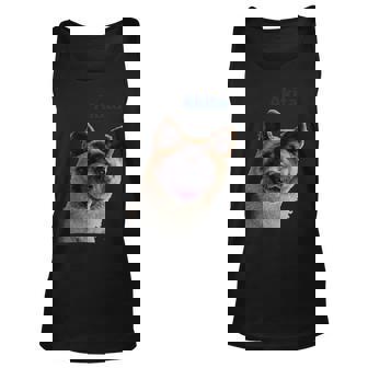 Dog Akita Smiling Unisex Tank Top - Monsterry