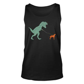 Dog Dinosaur Vintage Tyrannosaurus Rex Greyhound Unisex Tank Top - Monsterry DE
