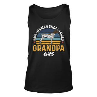Dog German Shorthaired Mens Best German Shorthaired Pointer Grandpa Ever Gsp Dog Unisex Tank Top - Monsterry CA