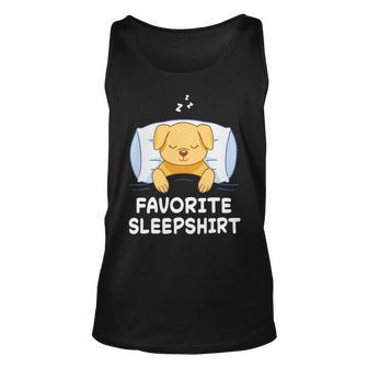 Dog Golden Retriever Nap Sleeping Sleep Pajama Nightgown Unisex Tank Top - Monsterry