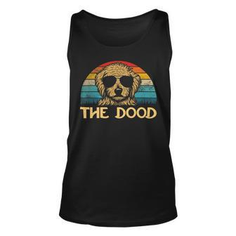 Dog Goldendoodle Retro Goldendoodle The Dood Giftss Dad Mom Kids Unisex Tank Top - Monsterry UK