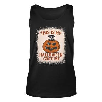 Dog Great Dane This Is My Halloween Costume Funny Great Dane Pumpkin Unisex Tank Top - Monsterry AU