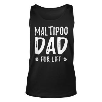 Dog Maltipoo Dad Fur Life Funny Dog Lover Gift Unisex Tank Top - Monsterry CA