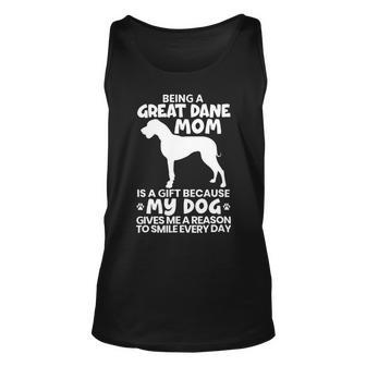 Dog Mom Dog Breeder Mom Great Dane Mom Unisex Tank Top - Monsterry