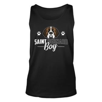 Dog Saint Bernard Funny Saint Bernard Lover Graphic Boys Men Kids St Bernard 3 Unisex Tank Top - Monsterry UK