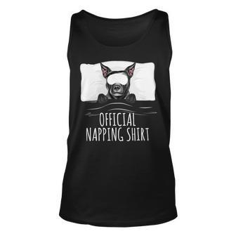 Dog Staffordshire Sleeping Dog Staffordshire Bull Terrier Official Napping Unisex Tank Top - Monsterry