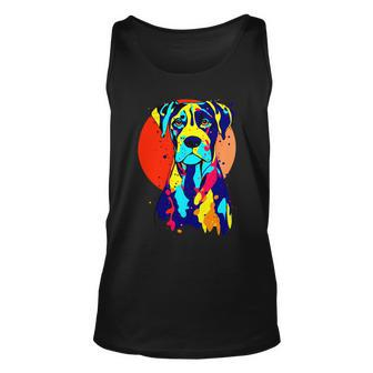 Dogbreed Great Dane Pop Art Colorful Unisex Tank Top - Monsterry UK