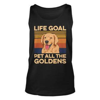 Dogs Design For A Golden Retriever Owner Unisex Tank Top - Monsterry CA