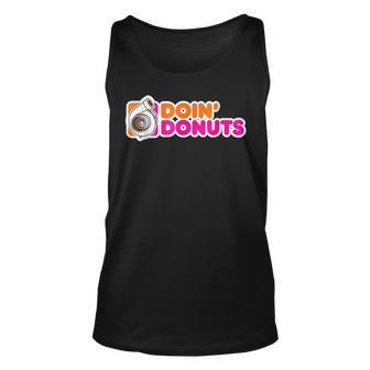 Doin Donuts Racing & Drift Car Enthusiast Racing Tank Top | Mazezy