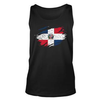 Dominican Flag Vintage Dominican Republic Pride Roots Unisex Tank Top | Mazezy