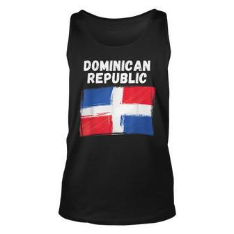 Dominican Republic Flag Vintage Grunge Dominican Flag Tank Top - Seseable