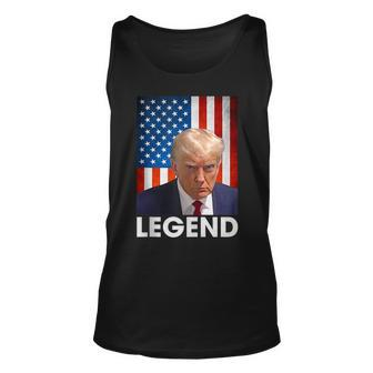 Donald Trump 2024 Shot President Legend American Flag Tank Top | Mazezy