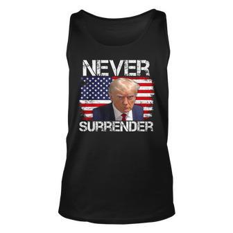 Donald Trump Shot Never Surrender 20024 Tank Top | Mazezy