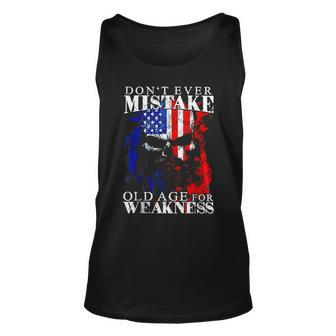 Don't Ever Mistake Old Age For Weakness Tank Top - Monsterry