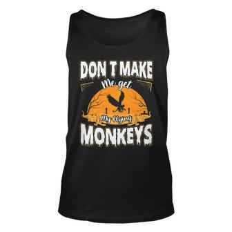 Dont Make Me Get My Flying Monkeys Scary Halloween Costume Tank Top | Mazezy