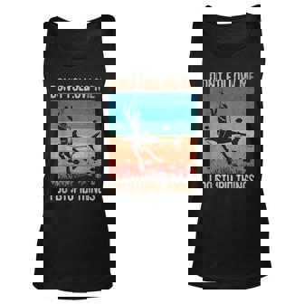 Dont Follow Me I Do Stupid Thing Vintage Scuba Diving Unisex Tank Top | Mazezy