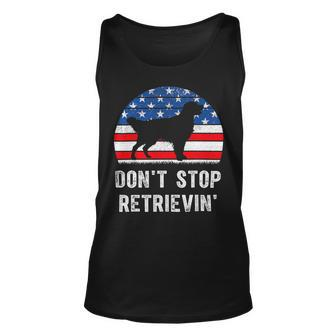 Dont Stop Retrieving American Golden Retriever 4Th Of July Unisex Tank Top - Monsterry CA