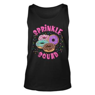Donut Sprinkle Squad Graphic Sprinkle Donut Tank Top - Seseable