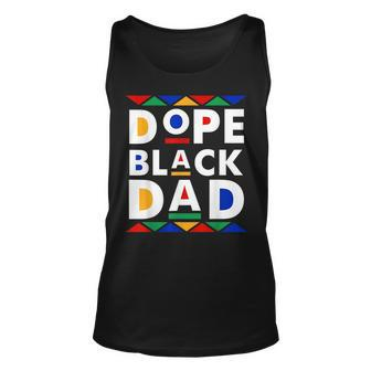 Dope Black Dad Junenth Black History Month Pride Fathers Pride Month Tank Top | Mazezy DE