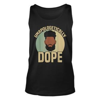 Dope Black Dad Junnth Menalin African Fathers Day Unisex Tank Top | Mazezy