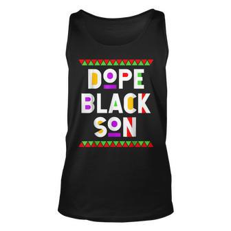 Dope Black Son African American Black History Month Unisex Tank Top - Seseable