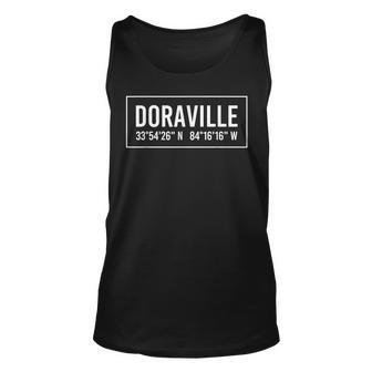 Doraville Ga Georgia City Coordinates Home Roots Georgia And Merchandise Tank Top | Mazezy UK