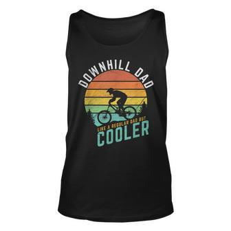 Downhill Dad Like A Regular Dad But Cooler Mountain Biking Tank Top | Mazezy