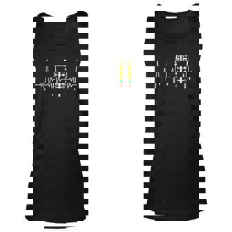 Drag Racer Heartbeat Drag Racing Race Track Light Tree Racing Tank Top | Mazezy