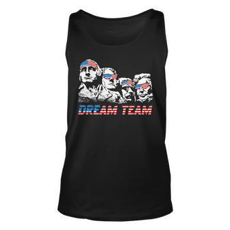 Dream Team President American Flag Patriotic 4Th Of July Unisex Tank Top | Mazezy