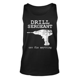 Drill Sergeant Fix Anything Funny Unisex Tank Top | Mazezy
