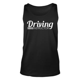 Driving Instructor Gifts Car Brakes Diver Parking Exam Unisex Tank Top | Mazezy