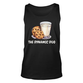 The Dynamic Duo Cookies And Milk Cute Friends Graphic Tank Top