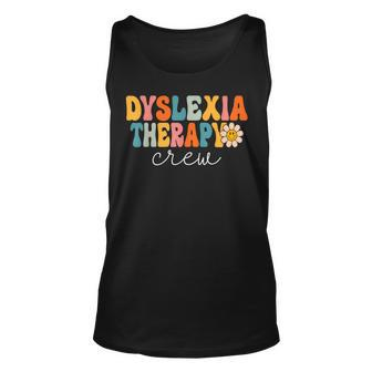 Dyslexia Therapy Crew Retro 1St Day Of School Therapist Tank Top - Seseable