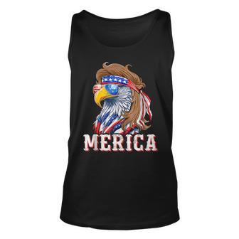 Eagle Mullet 4Th Of July Usa American Flag Merica Mullet Tank Top | Mazezy