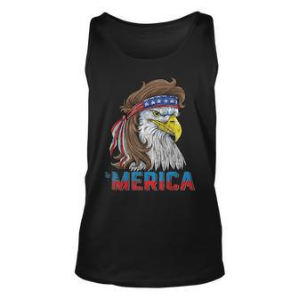 Eagle Mullet 4Th Of July Usa American Flag Eagle Merica Unisex Tank Top | Mazezy