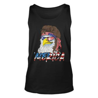 Eagle Mullet 4Th Of July Usa American Flag Merica  Unisex Tank Top