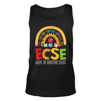Early Childhood Special Education Sped Ecse Crew Squad Unisex Tank Top - Seseable