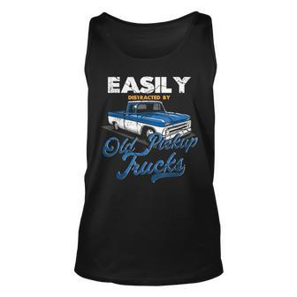 Easily Distracted By Old Pickup Trucks Classic Cars Tank Top | Mazezy